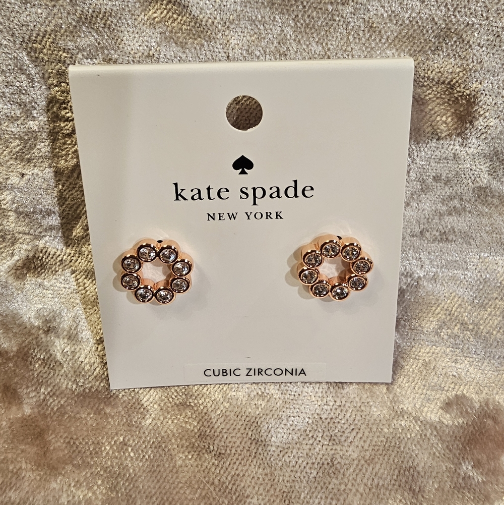 Kate Spade Rose Gold Full Circle Earrings